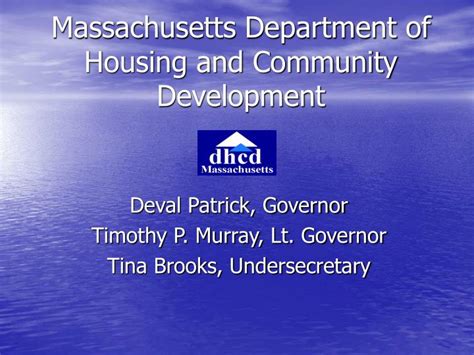 mass dept of housing & community development